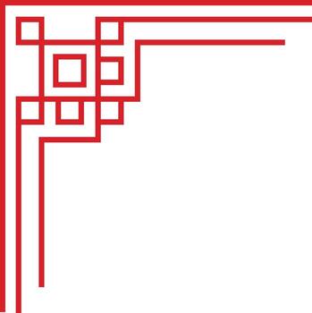 Decorative Corner Line Pattern vector