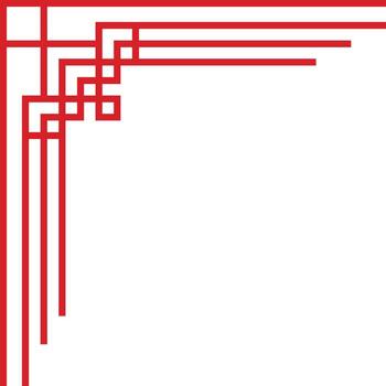 Modern Line Frame Ornament vector