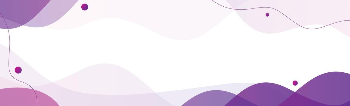 Abstract background with purple waves and dots vector