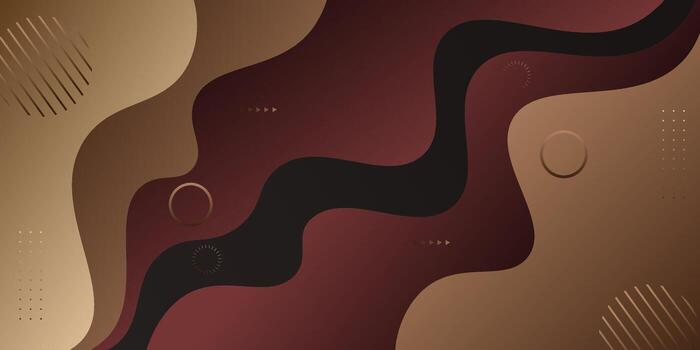 Abstract wave fluid background. Simple brown element background design. eps10 vector