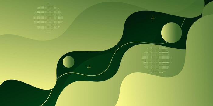 Abstract dark green wave background. Simple elegant wave pattern design. eps10 vector