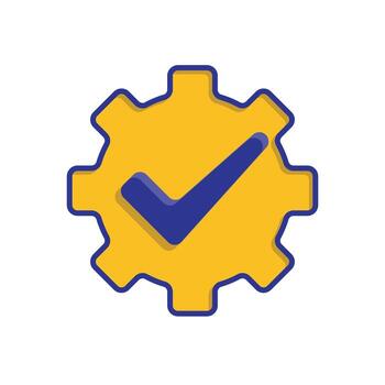 Best practice icons, gears with checklists, recommendations. business, feedback, isometric design style on a white background vector