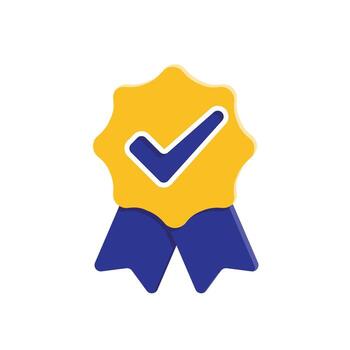 recommendations icon. badge with checklist. business, feedback, isometric style on a white background vector