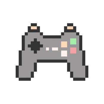 joystick controller pixelated vector