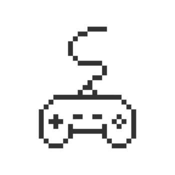 controller outline retro vector