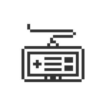 controlador retro contorno antiguo vector