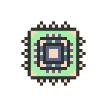 chip circuito tablero vector