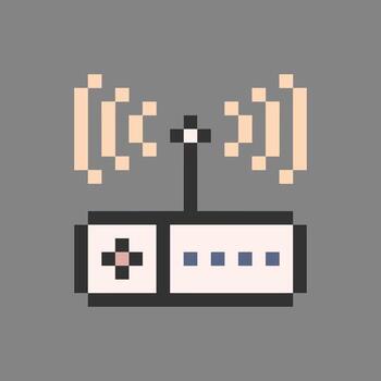 Wifi enrutador objeto vector