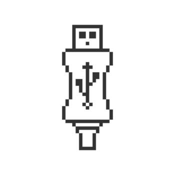 USB cable enchufe vector