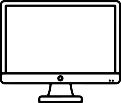 moderno computadora monitor pantalla monitor icono vector
