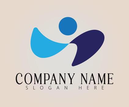 un logo concepto simbolizando crecimiento, unidad y conexión mediante mínimo formas vector