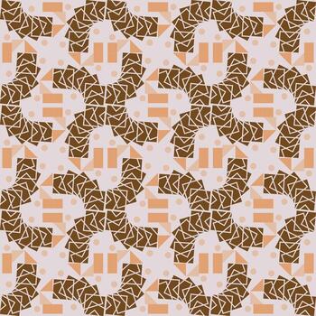 unusual art with seamless pattern style vector