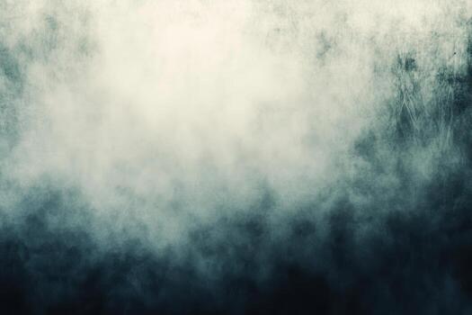 Mysterious fog enveloping a dark landscape at twilight photo