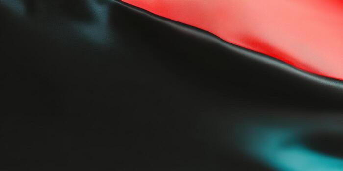 Textured fabric in black and red colors layered together photo