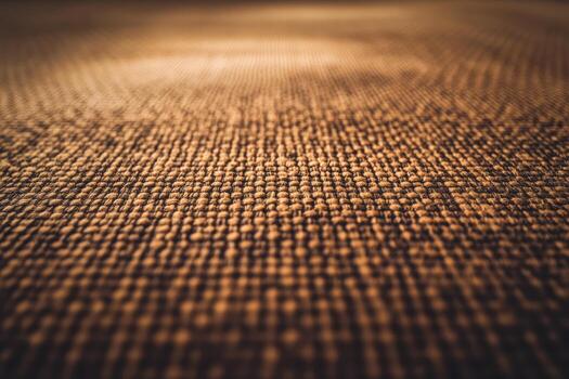 Natural texture of woven fabric close up on the floor photo