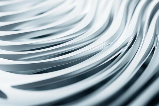 Modern design with flowing white curves and patterns photo