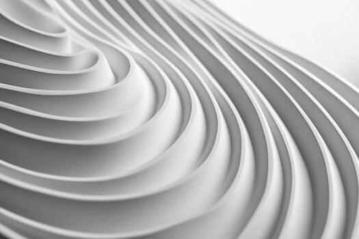 Curved lines create a smooth, abstract pattern on a surface photo
