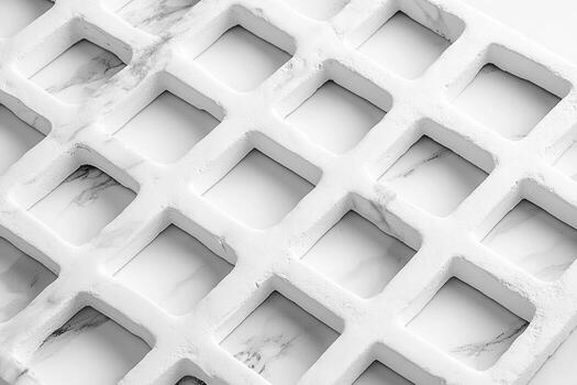 Design pattern of a white marble grid surface photo