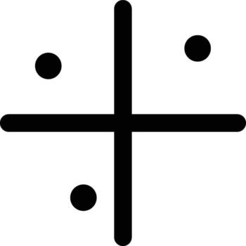 Cartesian, Axes, Chart Outline Icon vector