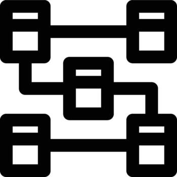 Class Diagram, Domain, Model Outline Icon vector