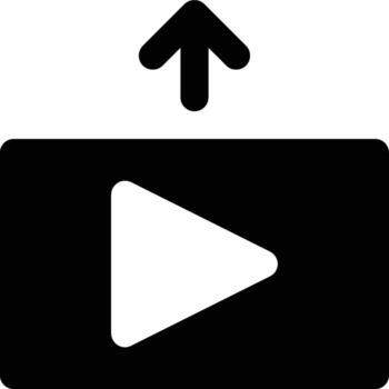 Upload , Upload Glyph Solid Icon vector