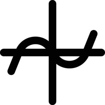 Cubic, Polynomial, Function Outline Icon vector