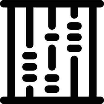 Abacus, Calculate, Count Outline Icon vector