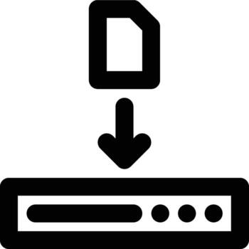 Implementation, Information System, Development Outline Icon vector