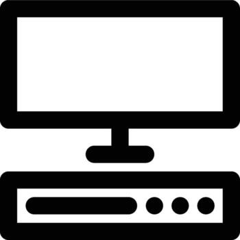 Hardware, Computer, Information Outline Icon vector