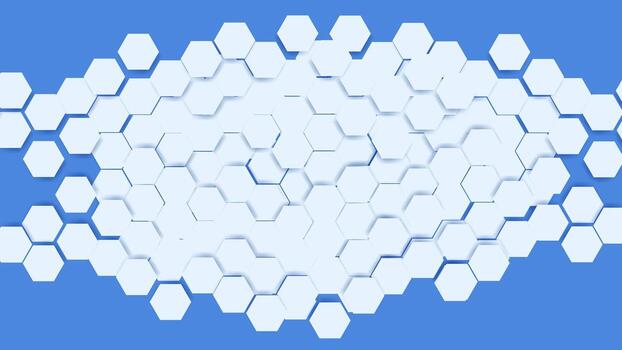 White hexagon design pattern with abstract technology background vector