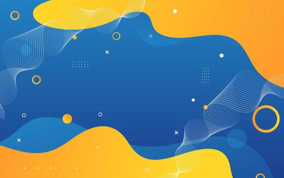Colorful abstract waves design vector