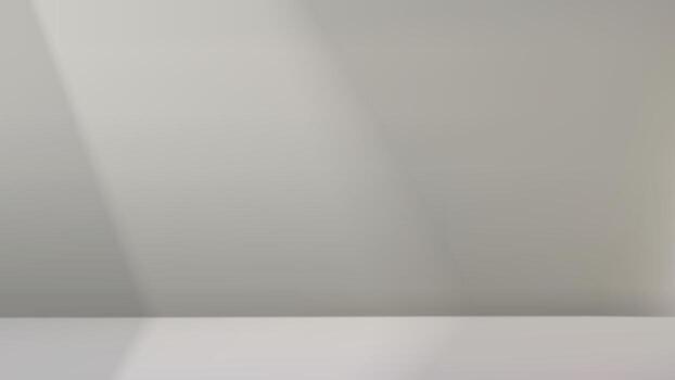 Empty bright room with window light. Realistic showcase for advertisement. 3d style illustration vector