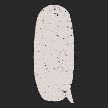 Speech bubble with sketchy marker lines and hand drawn crayon edges. Pen scribbles, text box chalkboard empty for text. vector