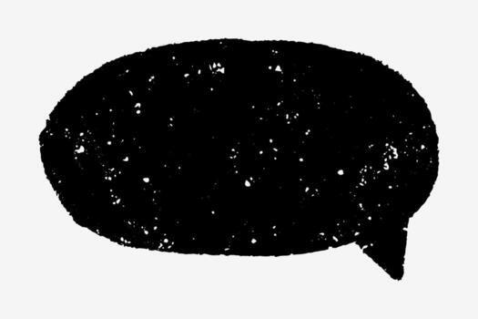 Crayon and pen lines form a hand drawn speech bubble. Pencil and chalk highlights add playful sketch details. Text box chalkboard empty for notes or messages. vector