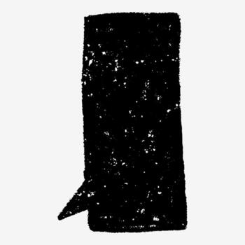 Speech bubble drawn with charcoal and crayon lines in sketch style. Naive hand drawn doodles add childlike charm. Text box chalkboard blank for notes. vector