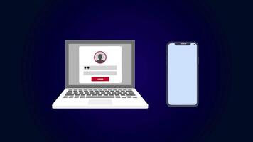 portable téléphone intelligent La technologie ordinateur dispositif numérique écran mobile lien moderne conception video