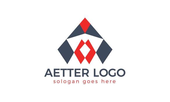 Abstract Geometric Letter A Arrow Logo. Modern and Minimal Design Representing Growth and Progress vector