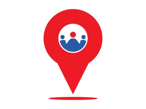 alfiler punto persona icono, ubicación marcador usuario símbolo para navegación y mapas vector