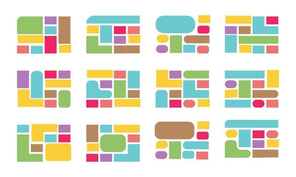 Abstract geometric background with colorful shape vector