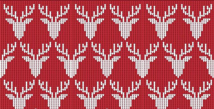 Christmas Jumper Pattern. Kniting pattern vector