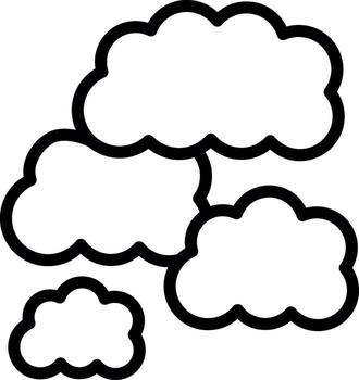 nublado ensombrecido plano diseño vector