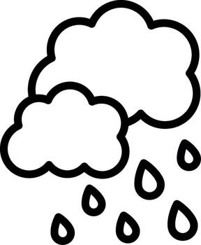 Raining Sharp Line Mark vector