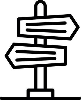 poste indicador sólido llenar símbolo vector