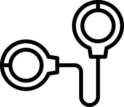 Handcuff Web-Based Design Element vector