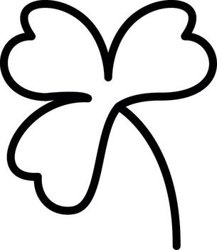 Clover Simplified Line Mark vector