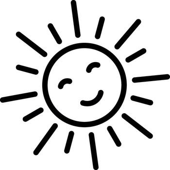 Sun Coded UI Symbol vector