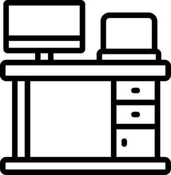 Workplace Abstract UI Visual vector