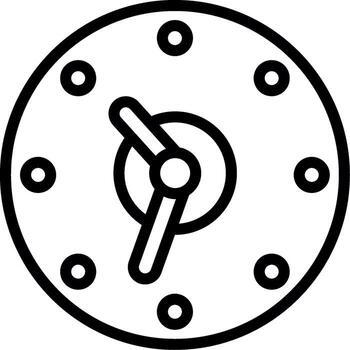 Clock App-Based UI Graphic vector