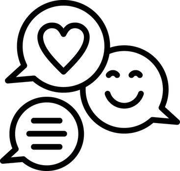 Chat Bubble Monotone Sketch Design vector