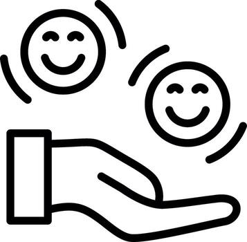 Smiley Subtle UI Graphic vector